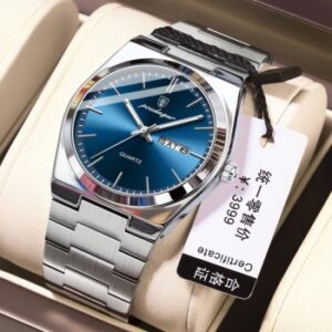 Luxury Poedagar Original Watch - Silver & Blue