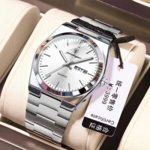 Luxury Poedagar Original Watch -  Silver & White